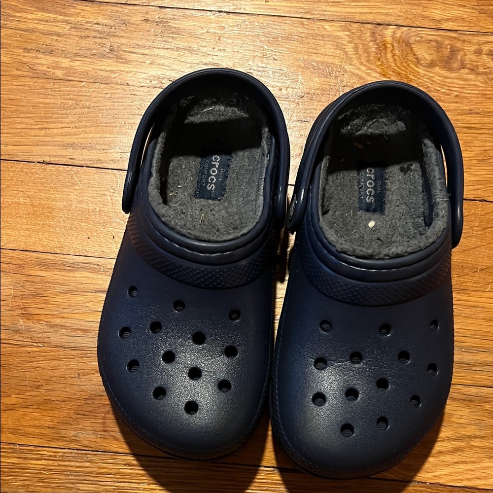 CROCS Kids Dark Blue Slippers